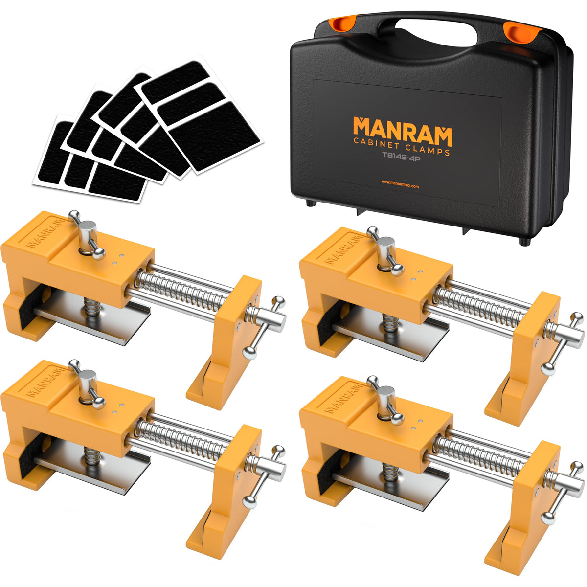 Manram cabinet clamps with protective case secure and organize your project setup