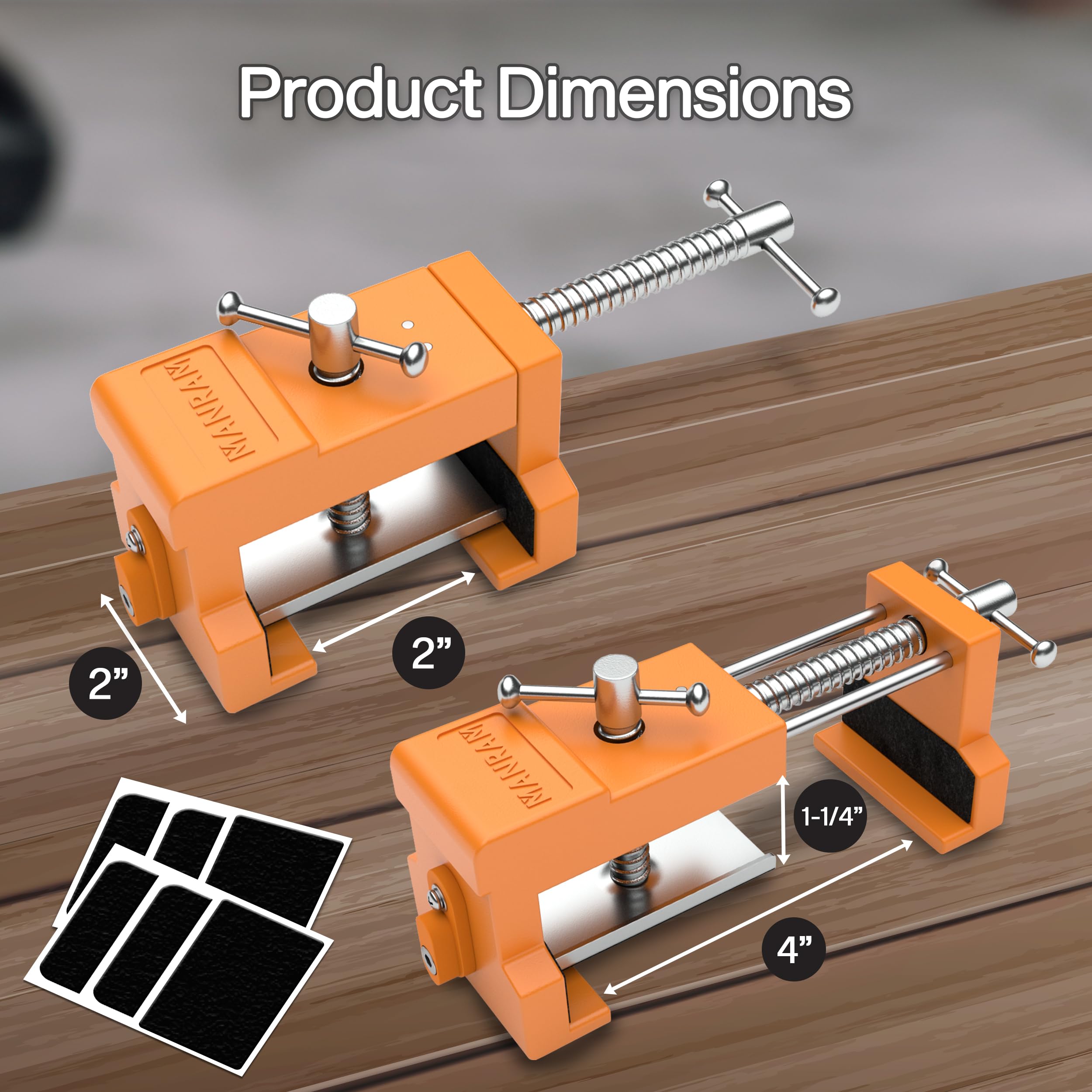 Manram face-frame clamps four-pack enable precise alignment during cabinet assembly