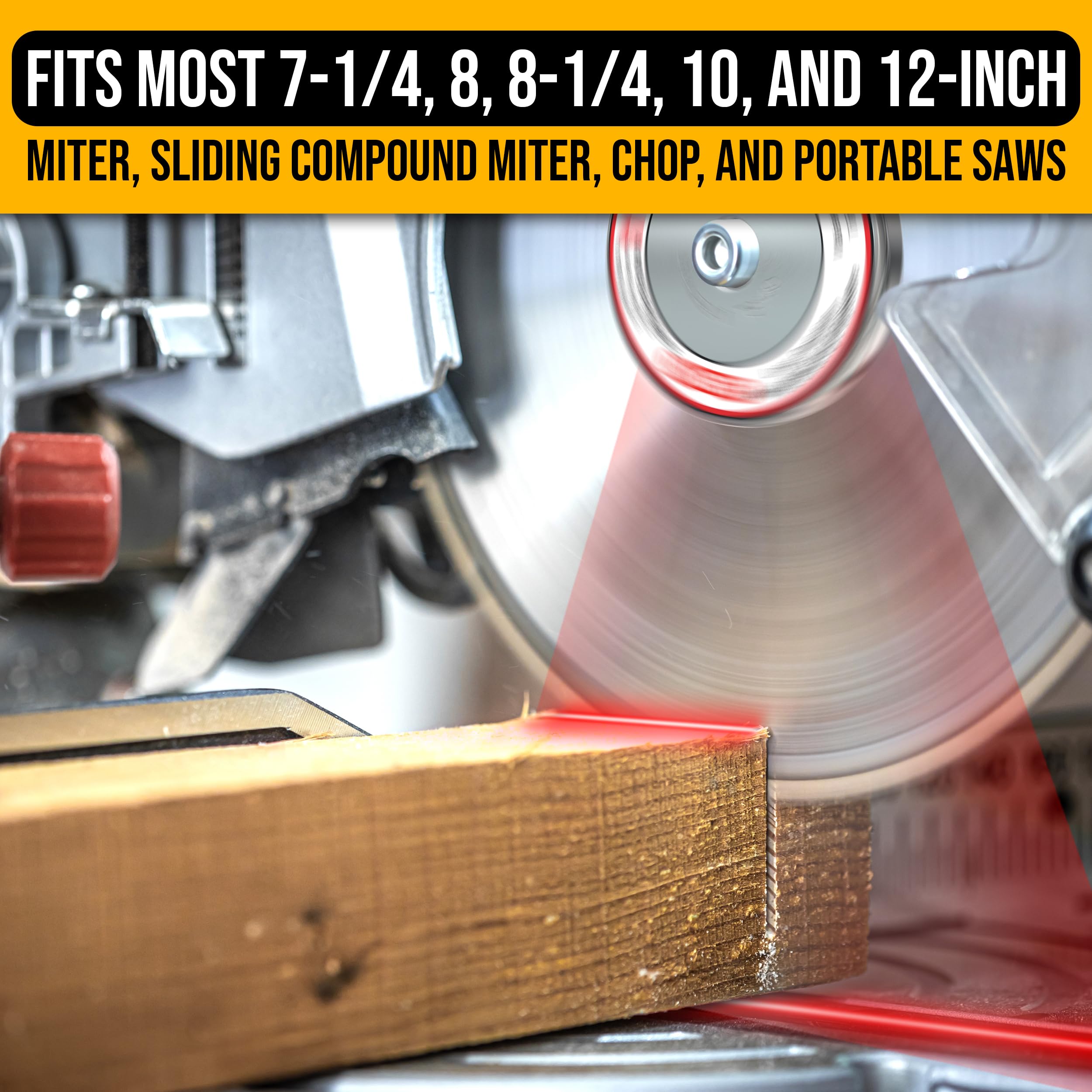 Manram Miter Saw Laser Guide in action helps users align cuts confidently