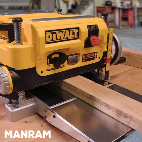 Manram planer table reduces snipe and smooths planing.