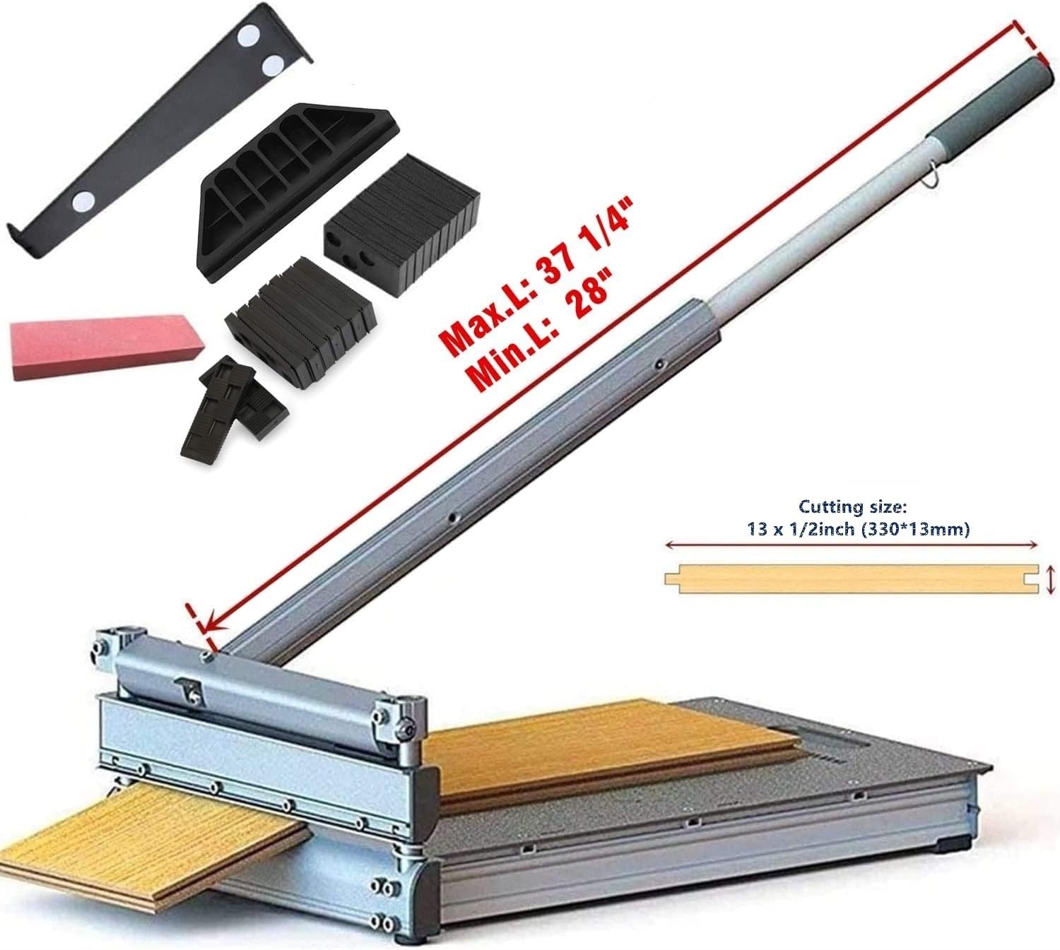 Mantistol 15-30-45 angle cuts capability for precise lamination and vinyl flooring.