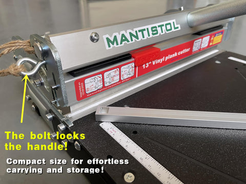 MANTISTOL LVT-330 safety lock keeps the tool secure when idle.
