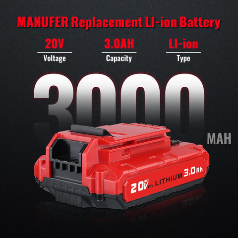 MANUFER PCC692L charger delivering quick, reliable recharges for Porter-Cable systems.