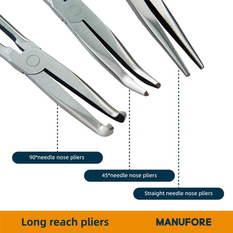 MANUFORE circle nose pliers grip circular components with control