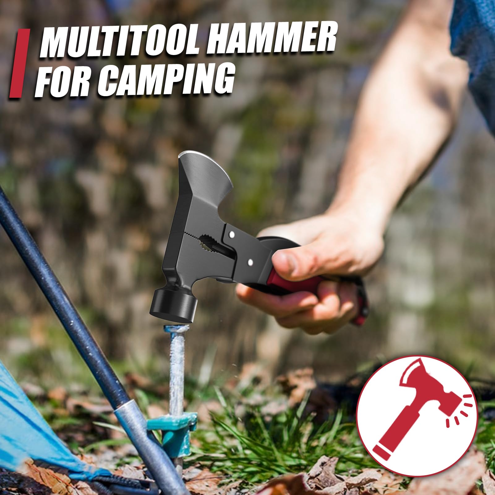 MANWALD multitool axe with pliers and wire cutter handles stubborn tasks outdoors.