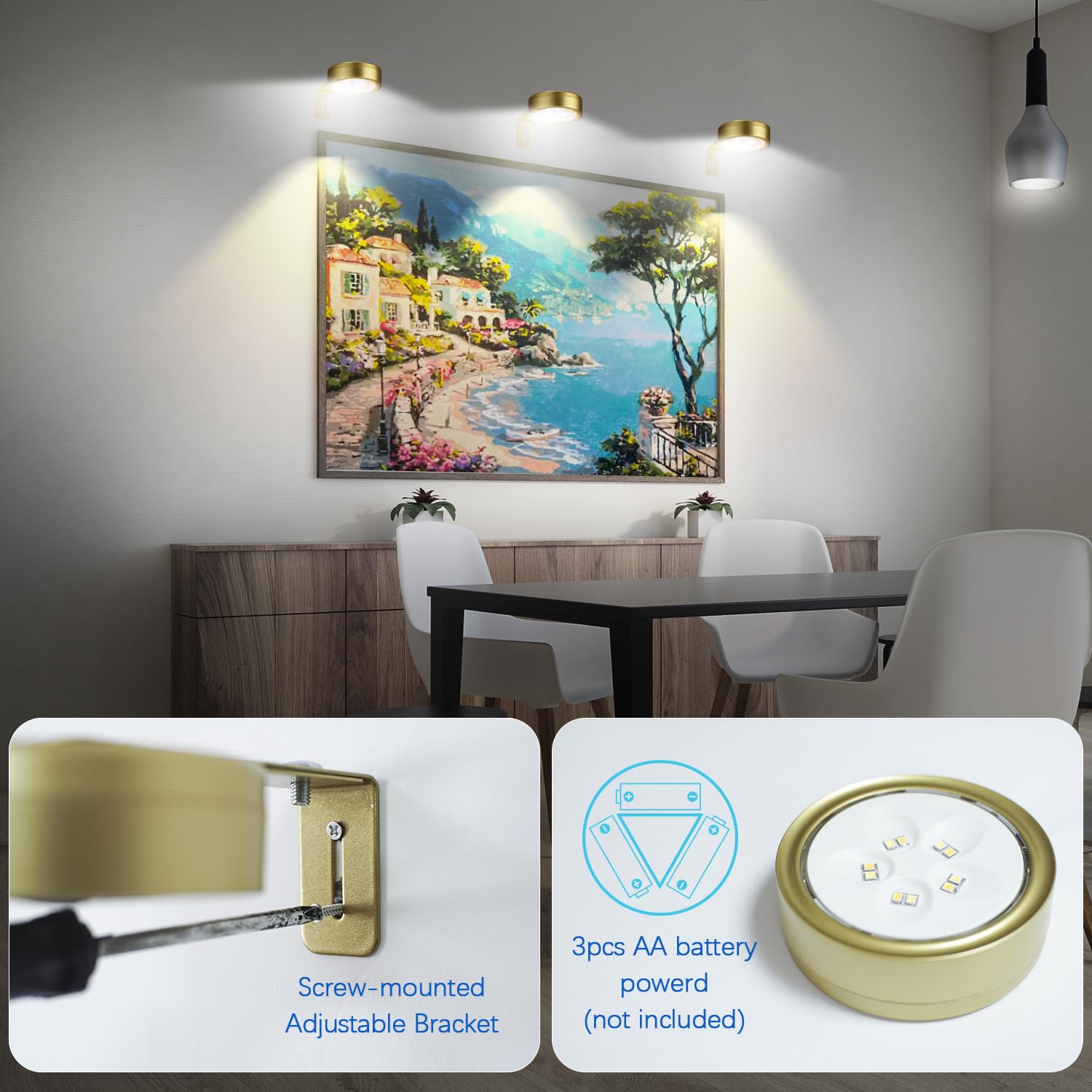 Maooght memory function recalls last brightness and color temperature.