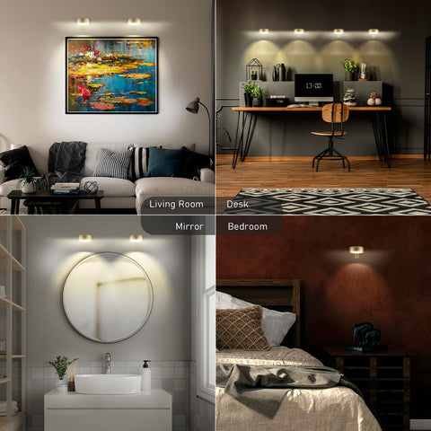 Maooght soft, anti-glare light highlights artwork with eye-friendly brightness.