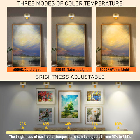 Maooght wireless wall light with remote control for easy artwork lighting.