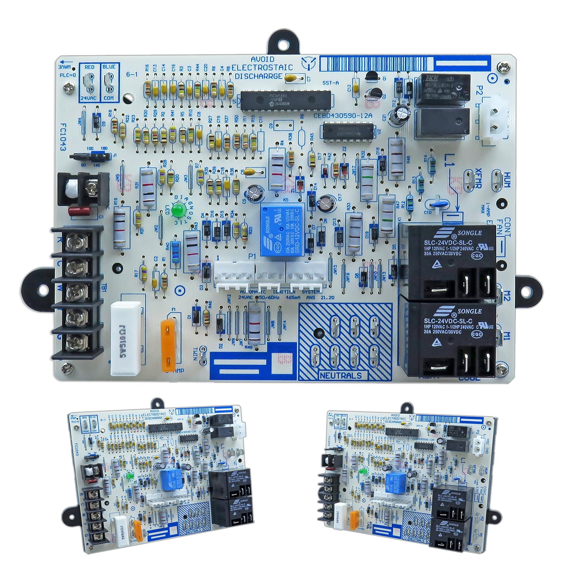 MAOYUMAO HK42FZ018 board front view showing durable construction for Carrier systems.