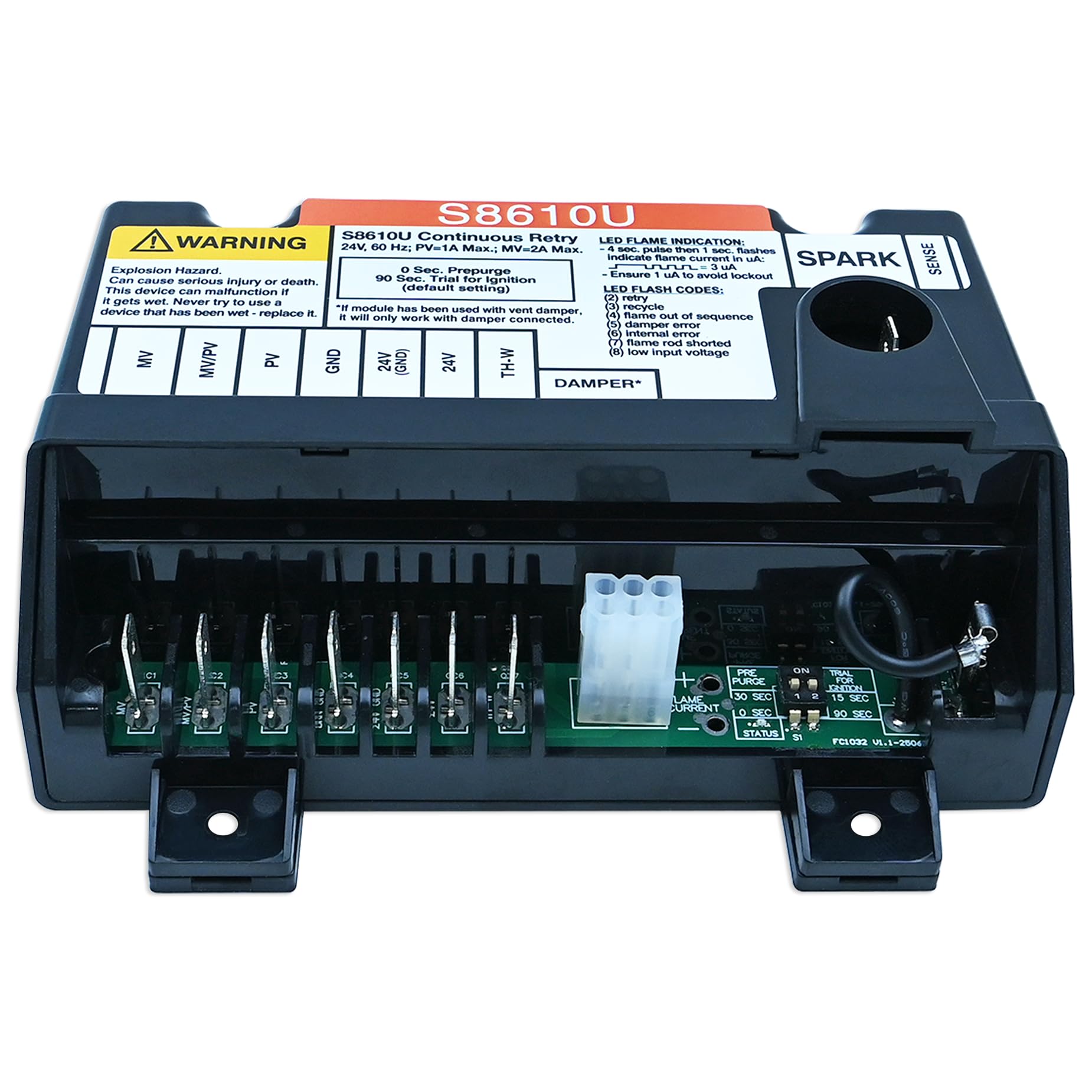 MAOYUMAO S8610U module back view with plug and play connectors.
