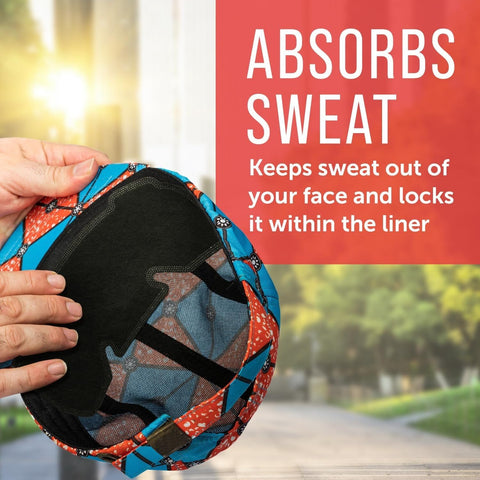 Maplefield universal-fit sweat liner fits most hats and helmets for comfort
