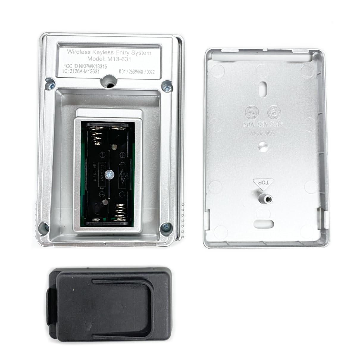 Marantec M13-631 keypad side view shows slim exterior housing