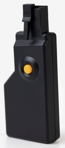 Marantec Maveo Bluefi Stick plugged into a GDO enabling quick Wi-Fi setup and remote access