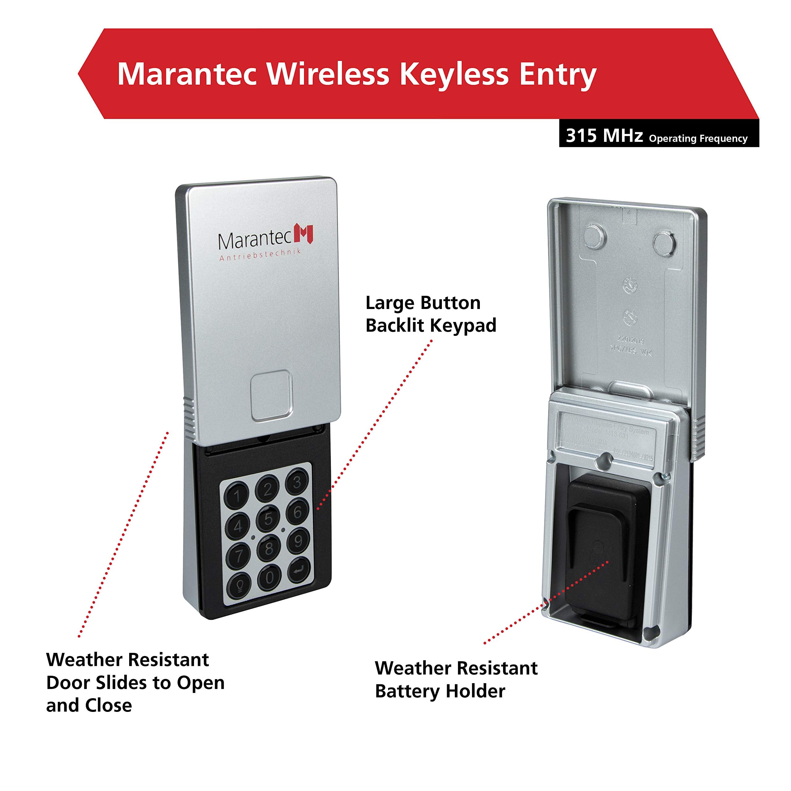 Marantec temporary PIN programming for guest access