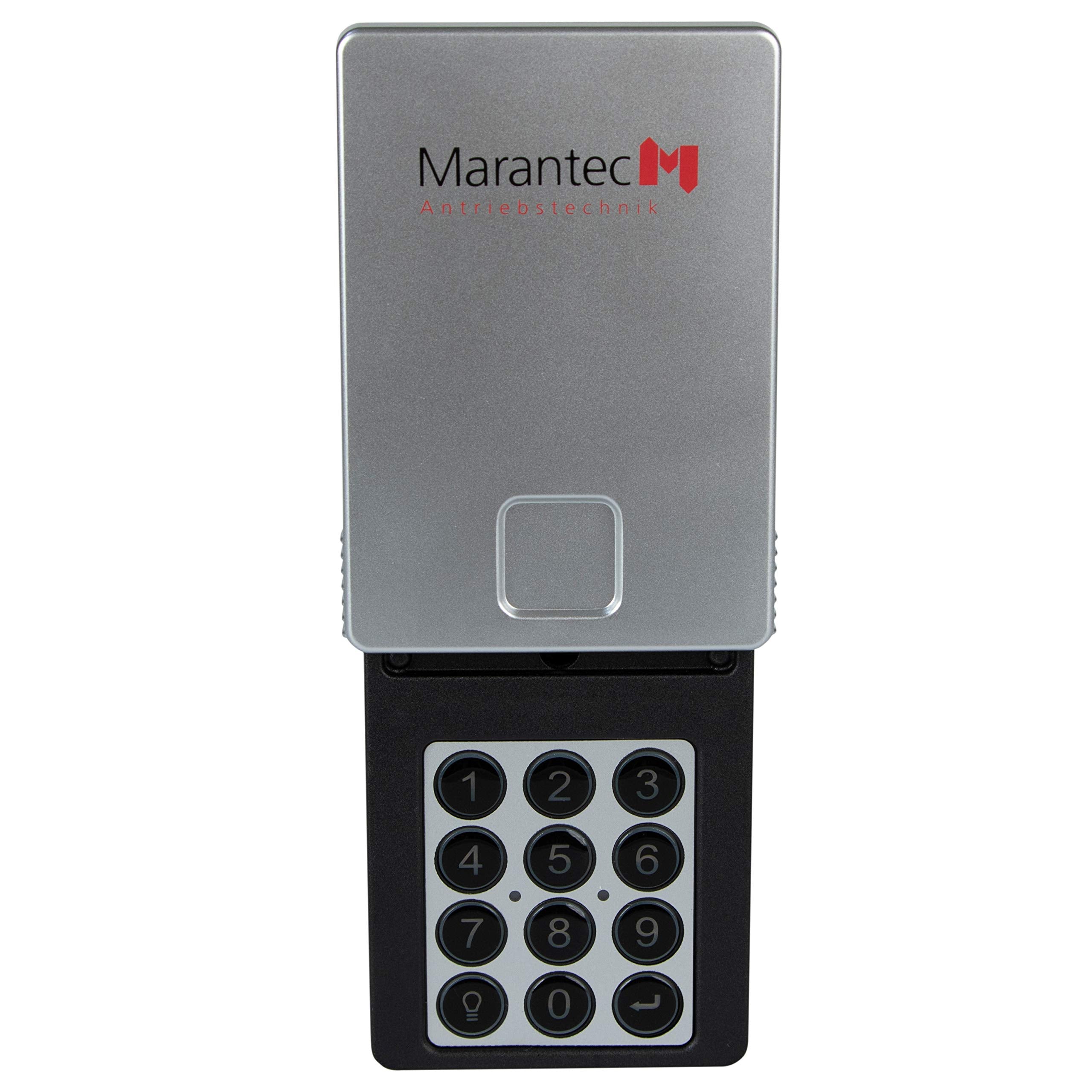 Marantec wireless garage keypad front view for convenient keyless access