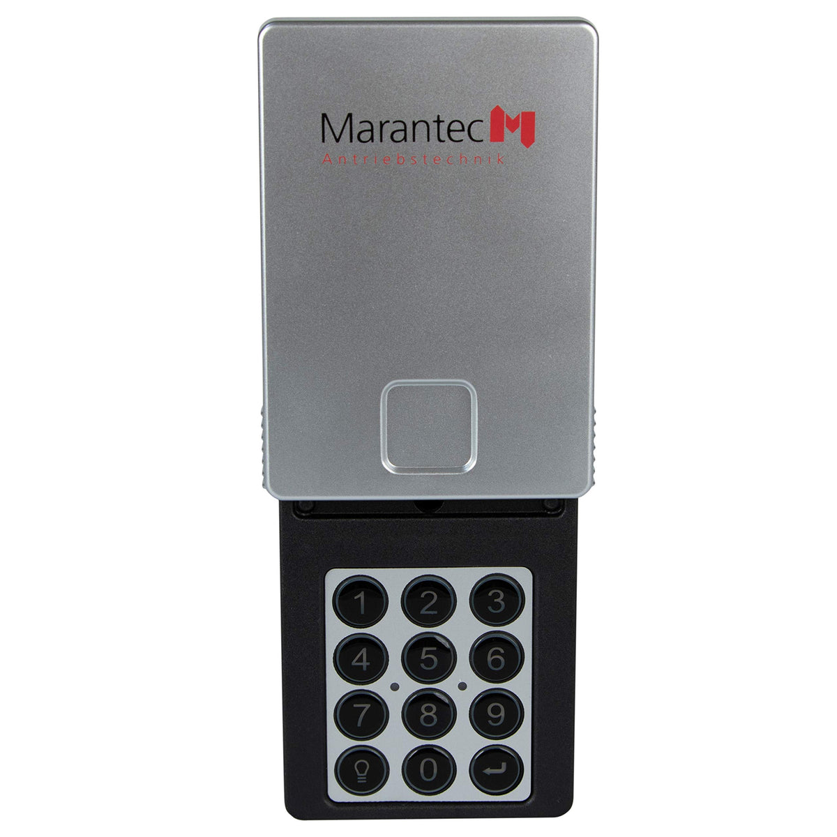 Marantec wireless garage keypad front view for convenient keyless access