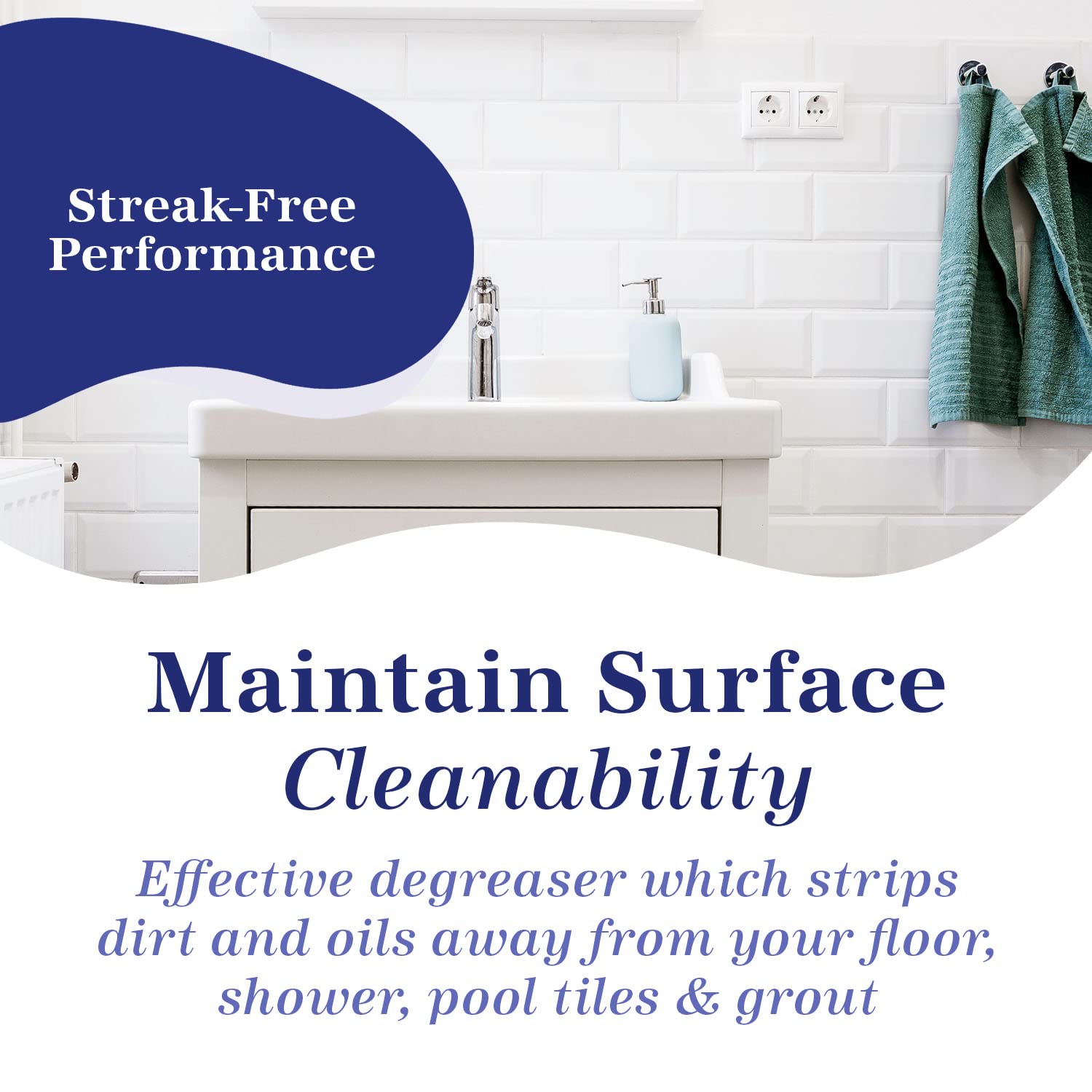 Shower tiles post-clean with Marblelife, grout refreshed.