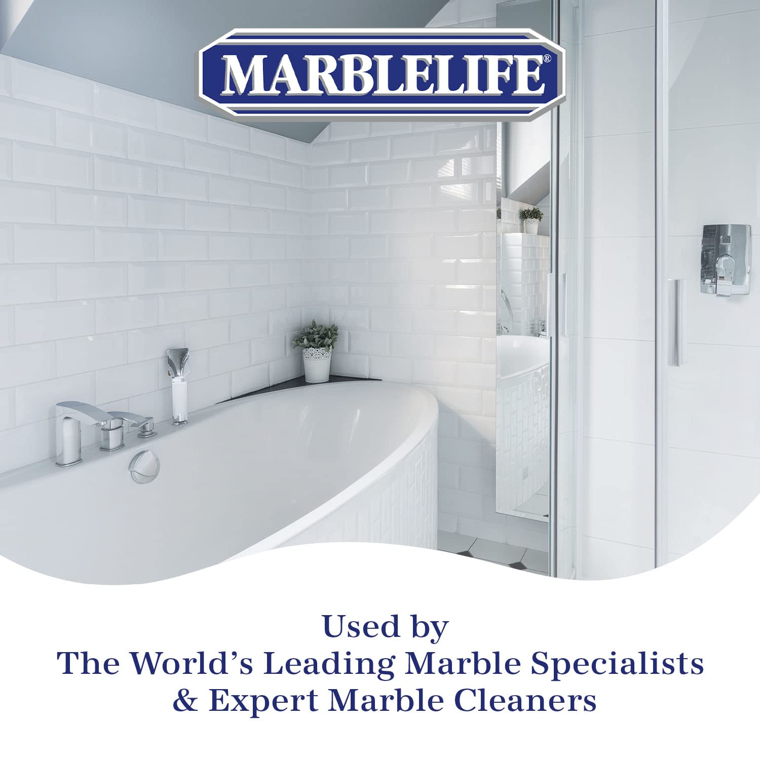 Large floor tiles cleaned with Marblelife for faster maintenance.