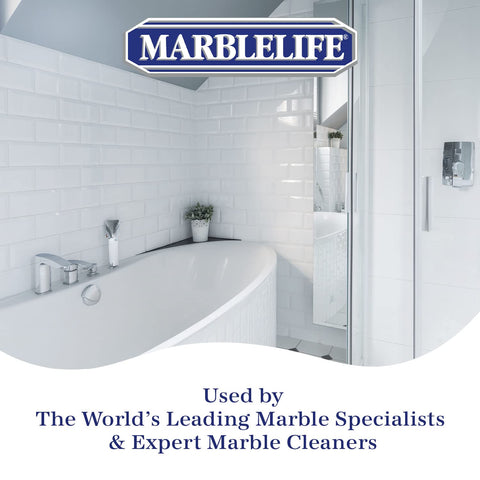 Large floor tiles cleaned with Marblelife for faster maintenance.