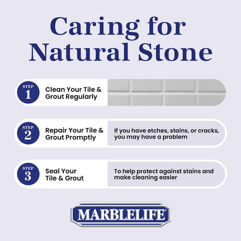 Odorless, safe Marblelife formula label on tile cleaner.