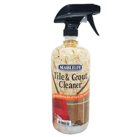 Marblelife Tile & Grout Cleaner spray bottle for safe, effective cleaning.