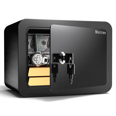 Marcree 0.23 Cub Safe front view showing compact footprint for discreet storage