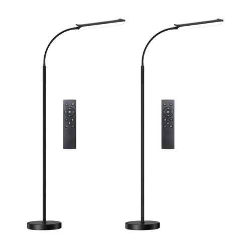 Marctronic floor lamp 2-pack, front view delivers bright, even lighting for living spaces