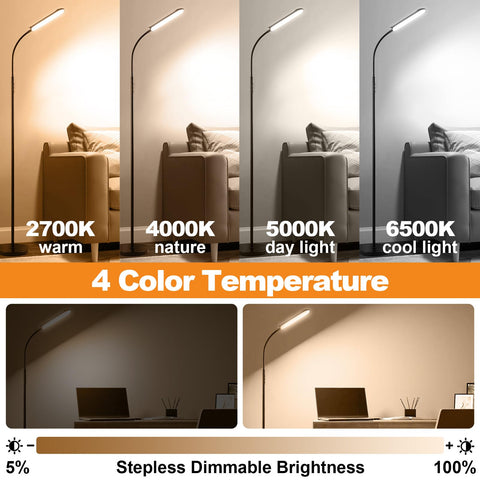 Marctronic floor lamp dimmable stepless brightness for any task