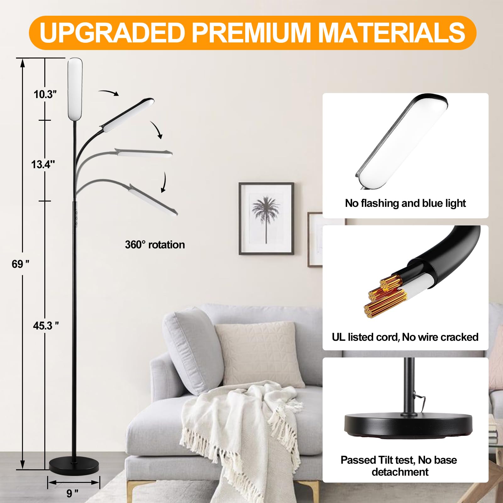 Marctronic floor lamp timer supports bedtime routines