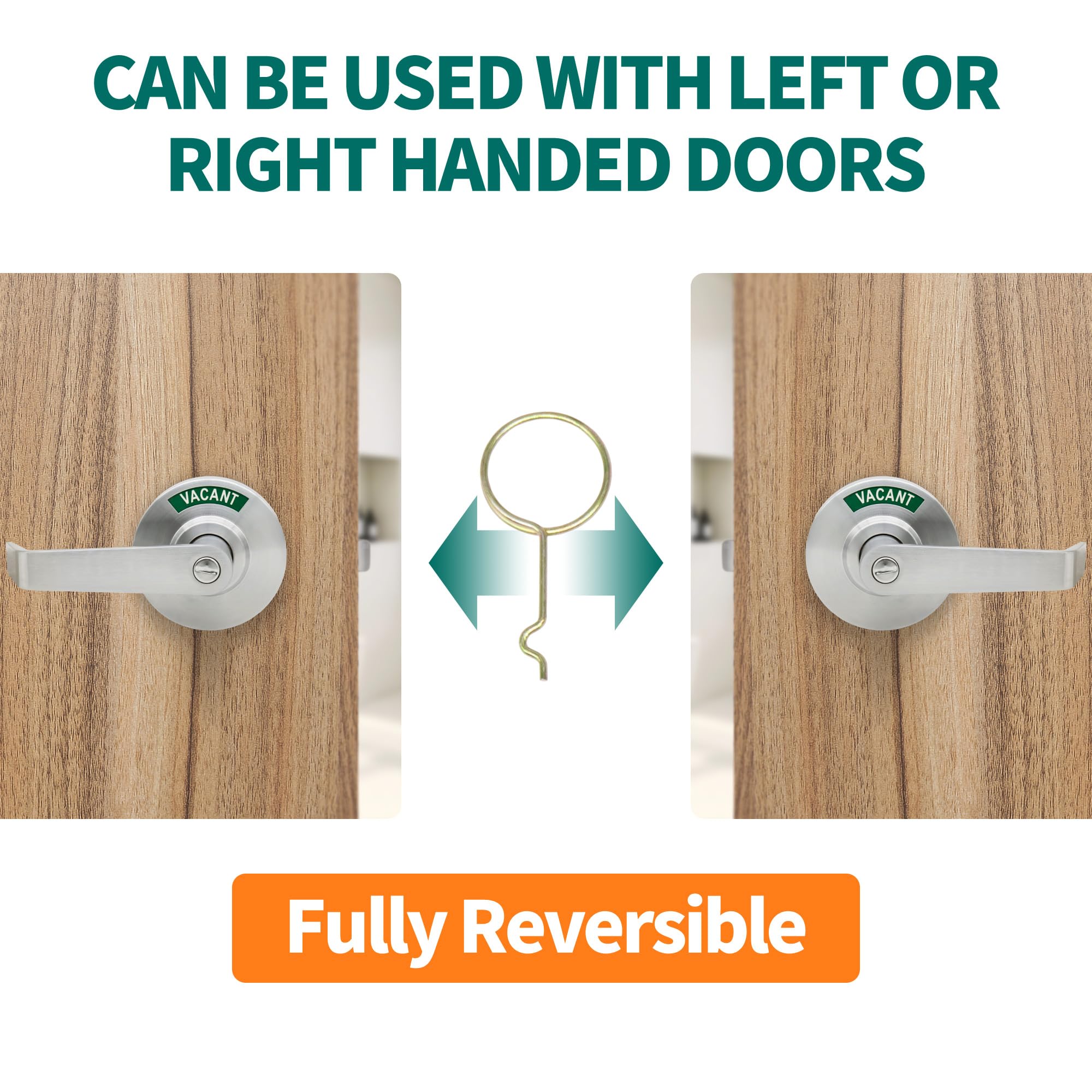 MARIE modern restroom door handle design complements a variety of interiors