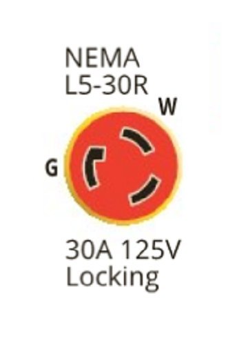 Marinco 199119 cordset boatside with LED power indicator for quick power verification.