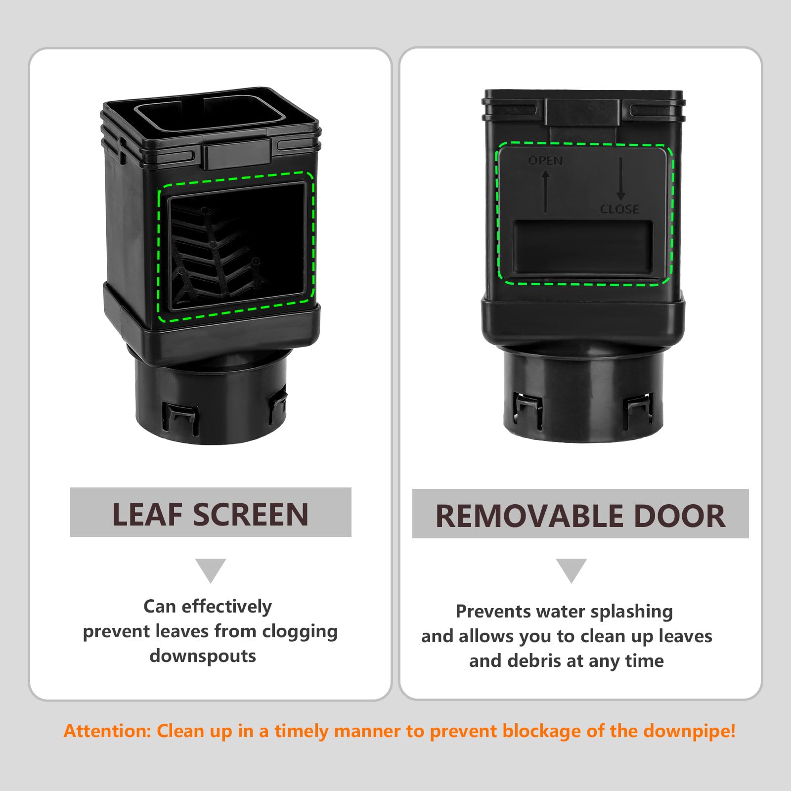 MARKBIT Downspout Filter durable eco-friendly material withstands weather