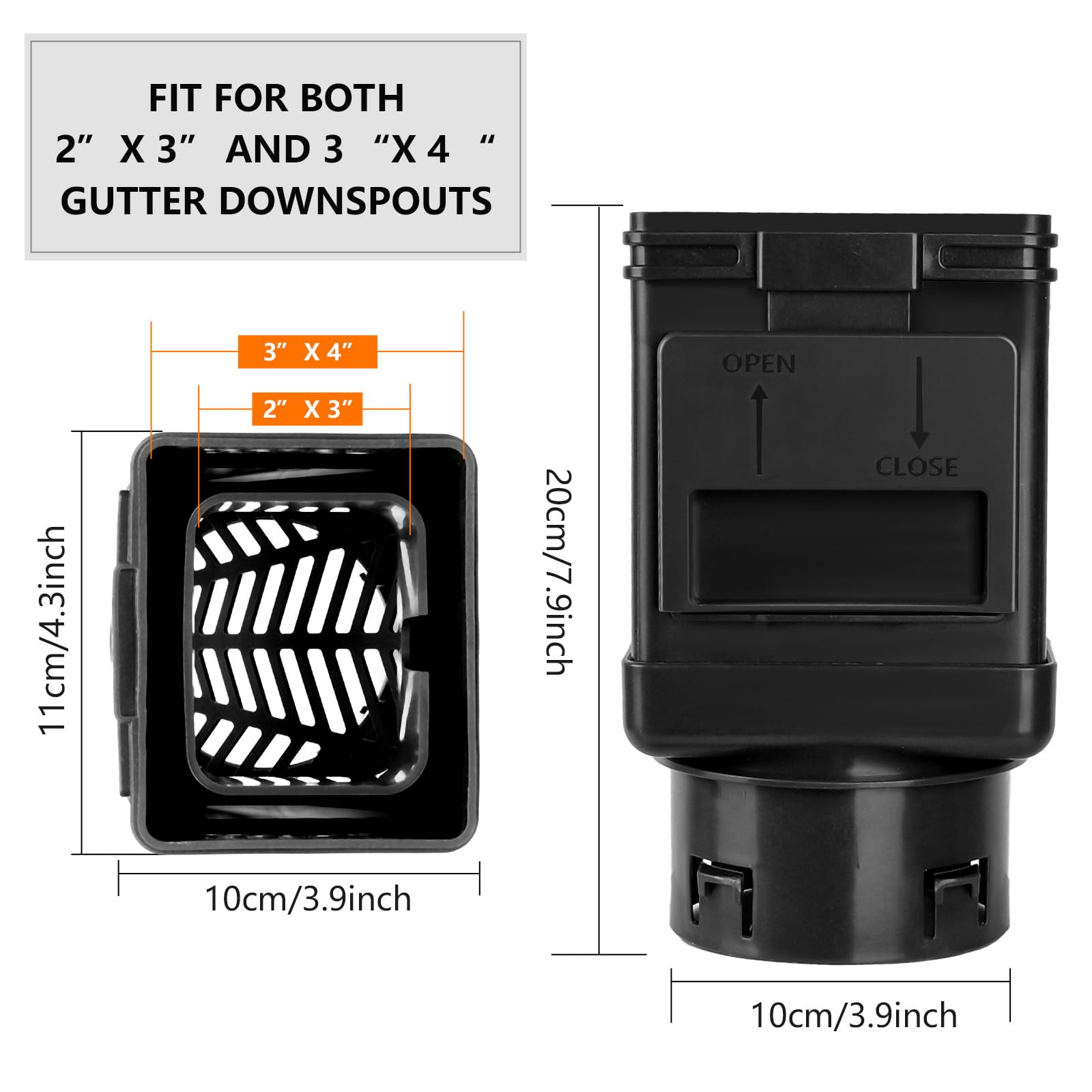 MARKBIT Downspout Filter easy installation; no tools required