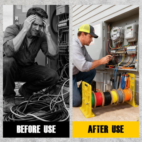 Marketty interlocking system enables expanding setups.