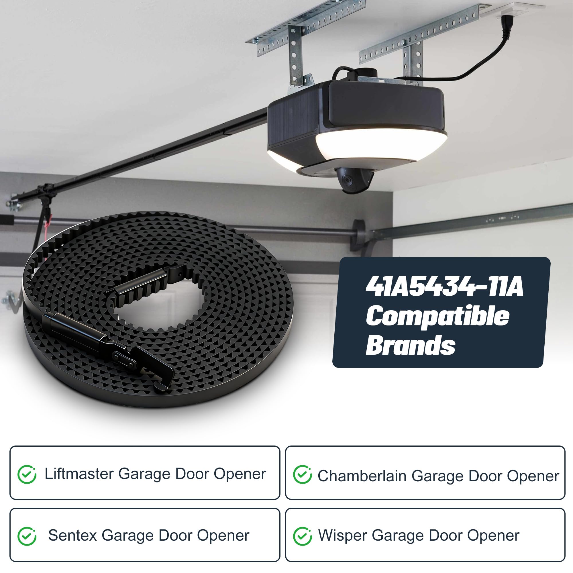 Marketty 234-inch length shown fitting 7ft doors for reliable operation.