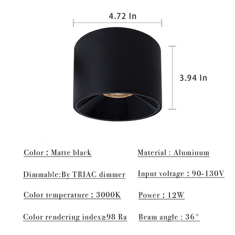Marknice fixture installs on standard octagonal boxes up to 4 inches for quick setup.