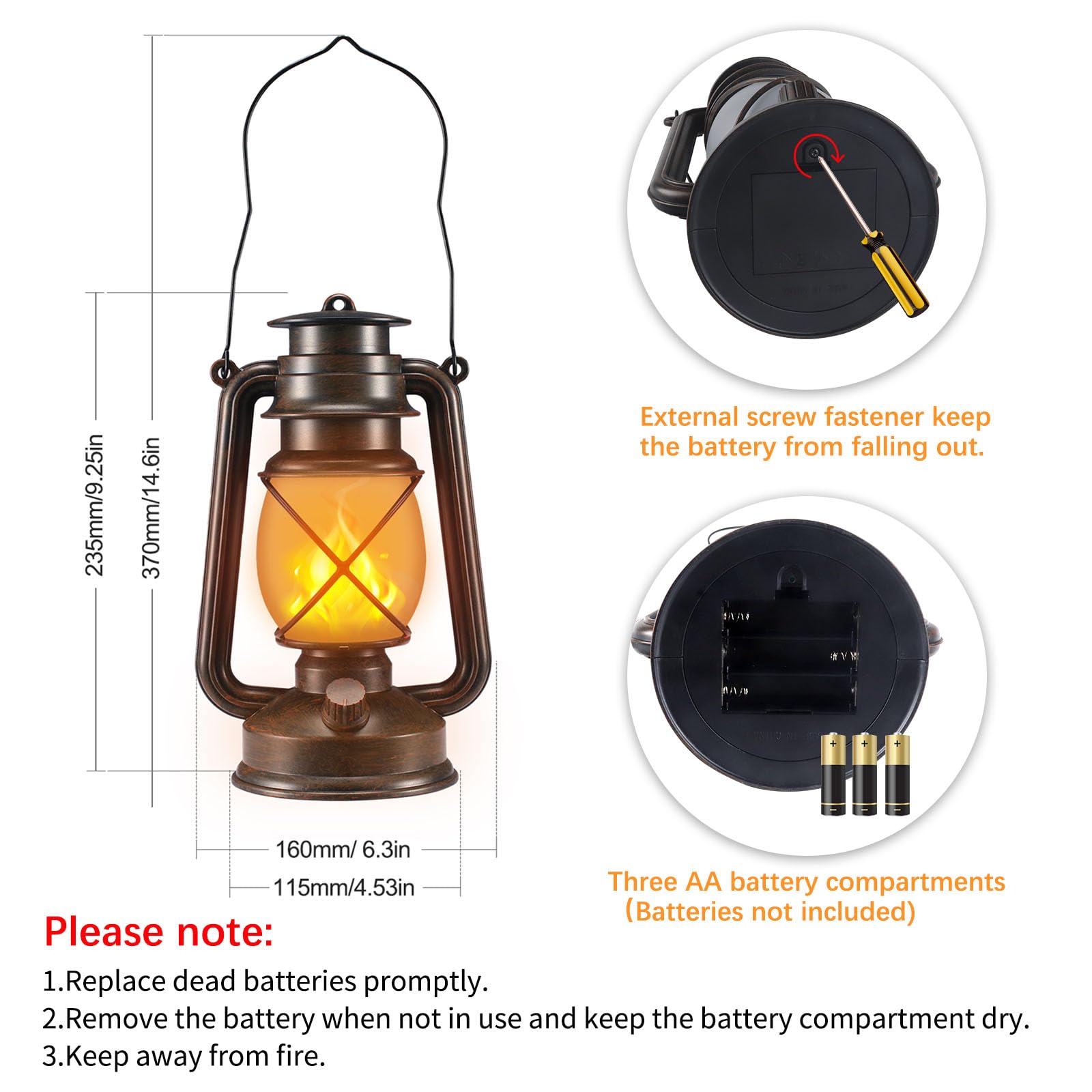Marlrin bronze lantern weatherproof design for outdoor use