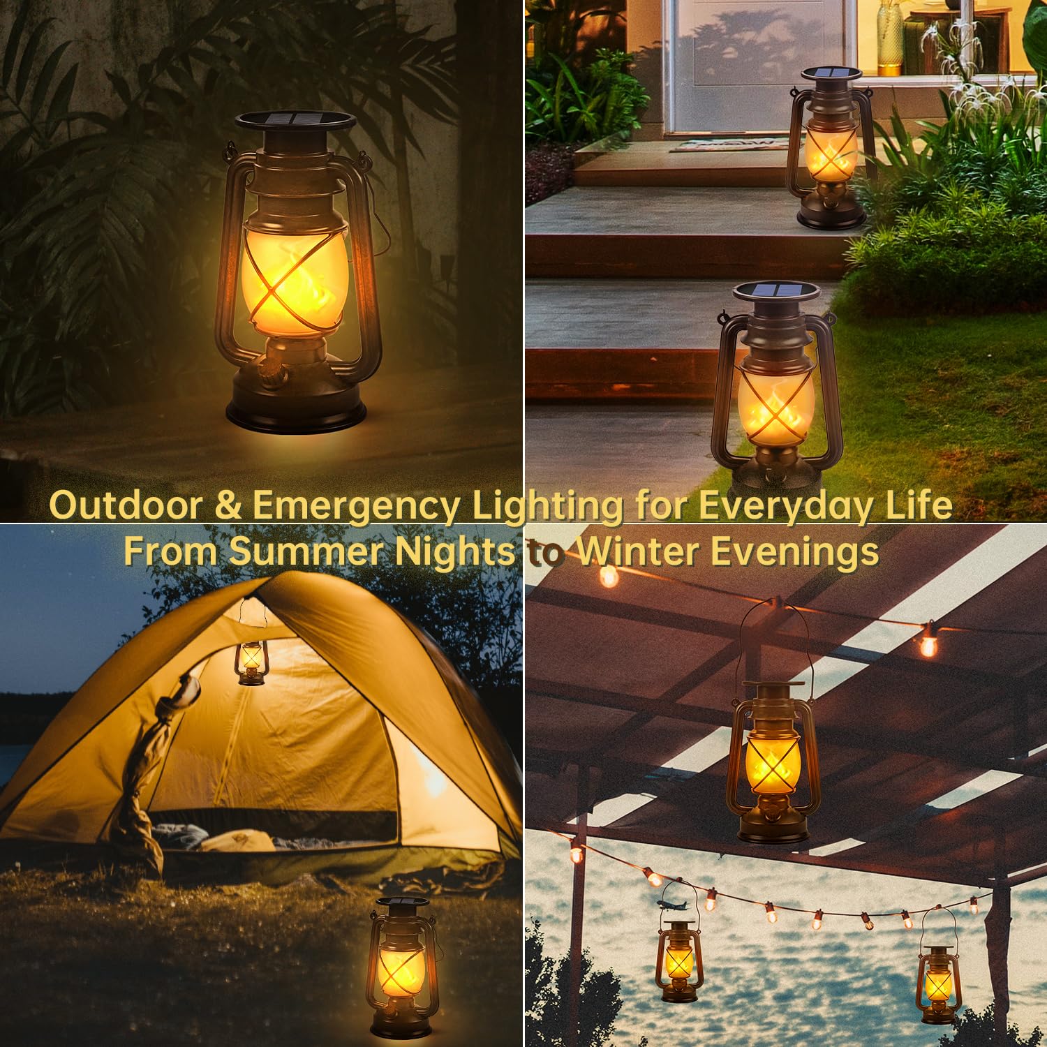Marlrin waterproof IP44 lantern withstands rain and snow all year