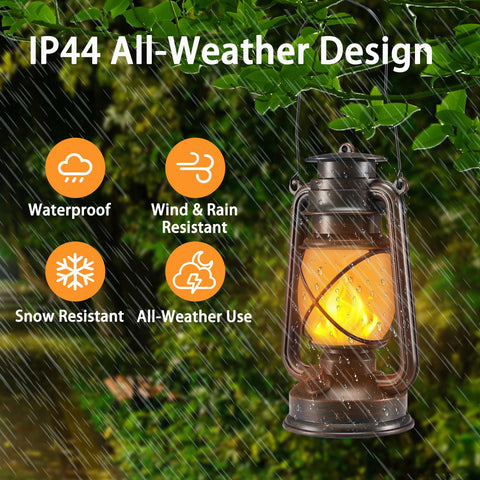 Marlrin IP44 weatherproof lantern withstands rain for year-round outdoor decor