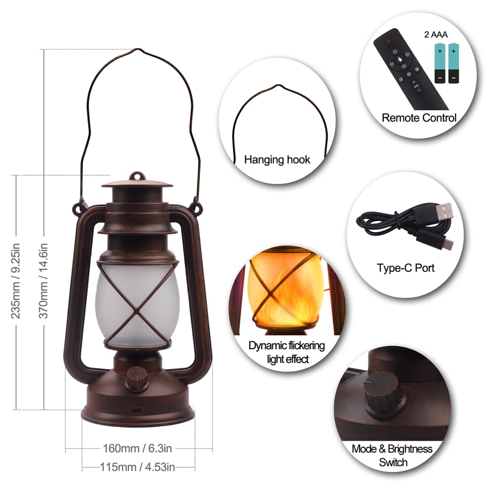 Marlrin lantern IP44 waterproof withstands rain for outdoor use