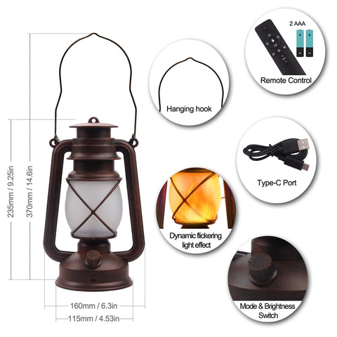 Marlrin lantern IP44 waterproof withstands rain for outdoor use
