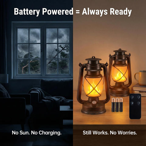 Marlrin remote-control flame-mode lantern enhances elegant table centerpieces