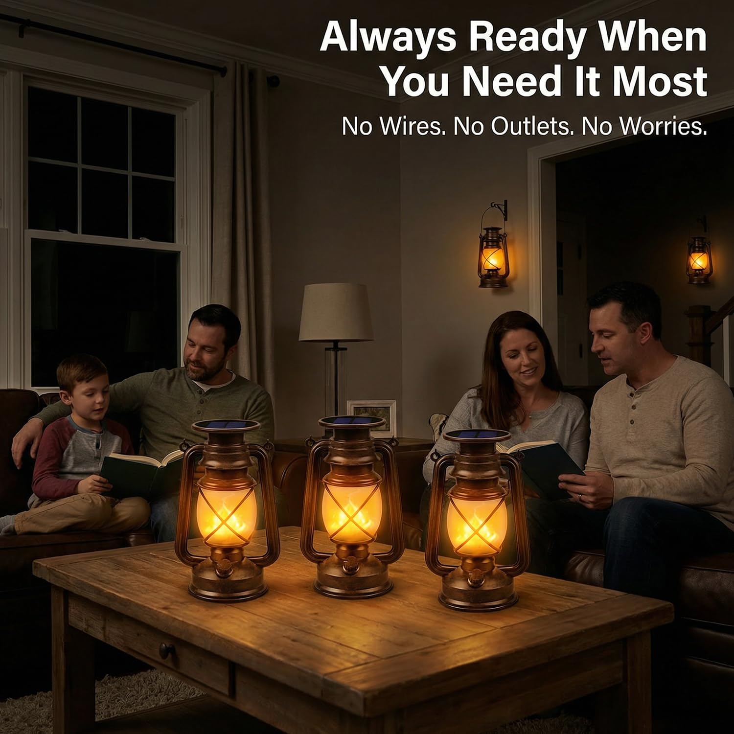 Marlrin solar lantern on table decor creates charming patio mood