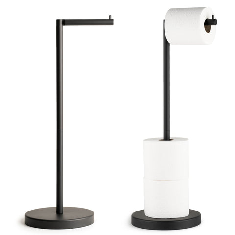 Marmolux Acc free-standing toilet paper holder on the floor, easy relocation for flexible setup