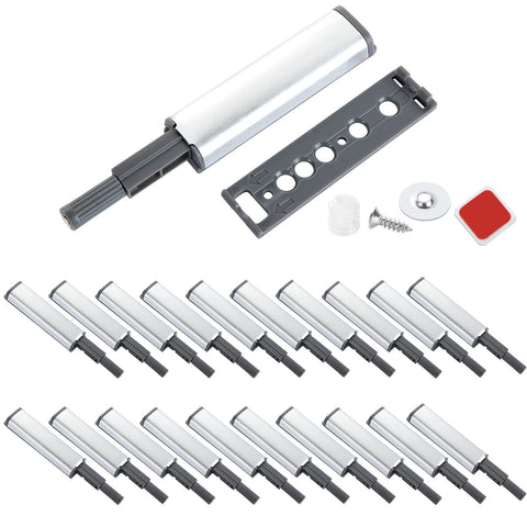 Marner magnetic push latches pack 20 front view for clean, knob-free cabinets