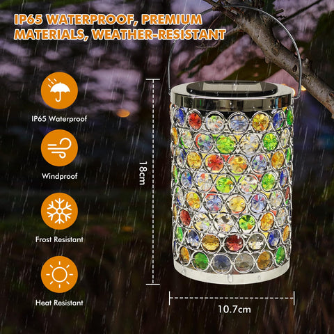Maromamix IP65 weatherproof lantern withstands weather for year-round outdoor lighting.