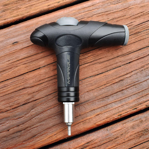 MARQUE compact bicycle tool fits in a bag for on-the-go tweaks.