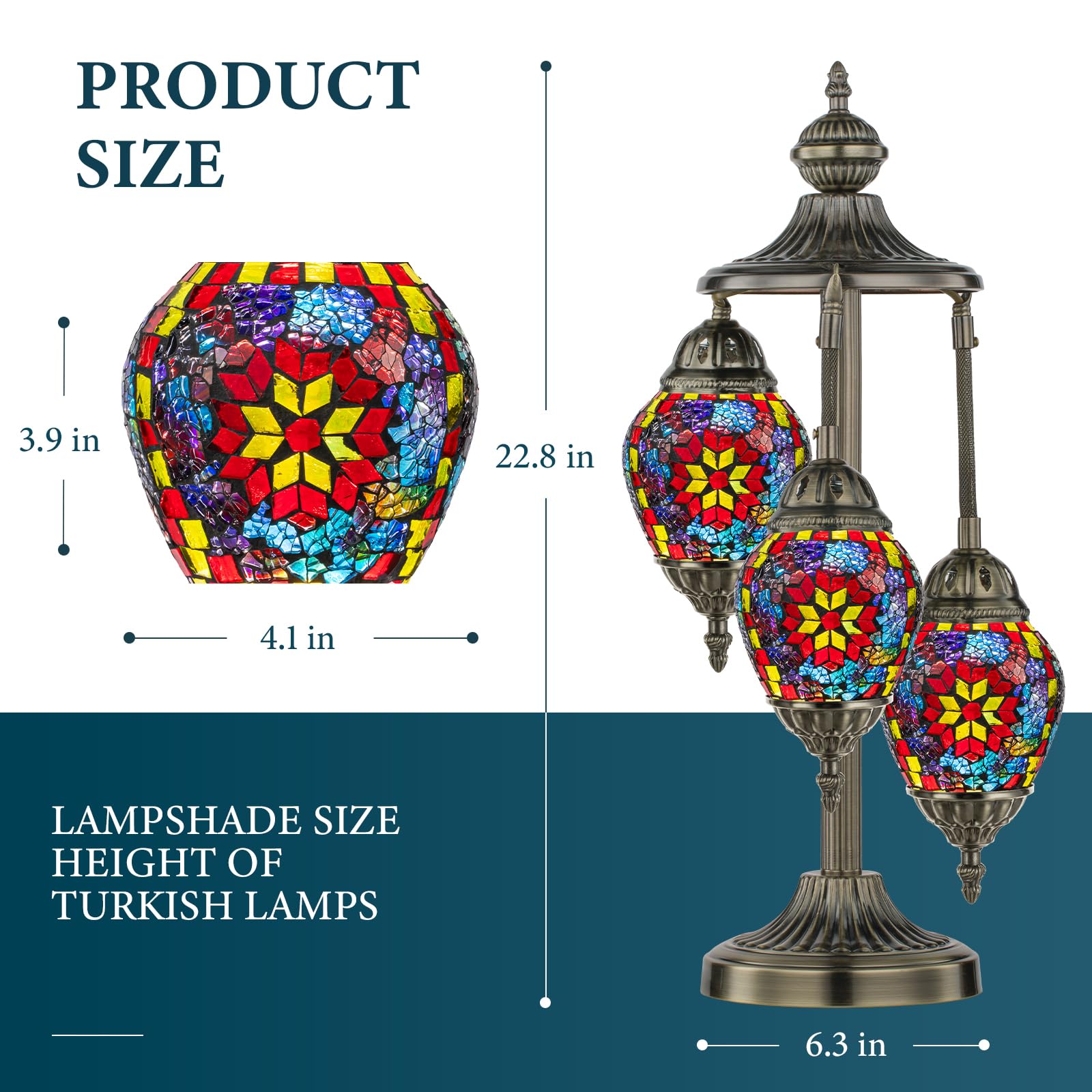 Colorful mosaic glass shades by Marrakech cast vibrant, cozy light across walls.