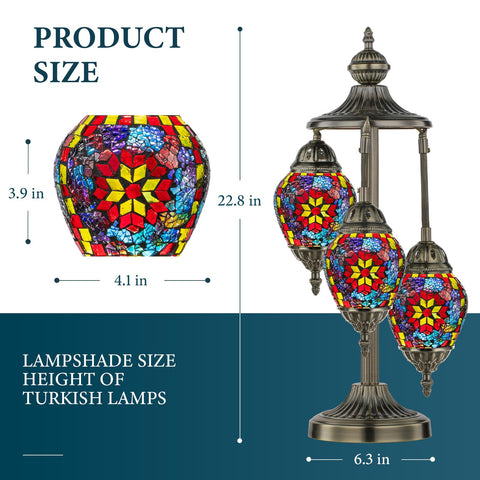 Colorful mosaic glass shades by Marrakech cast vibrant, cozy light across walls.