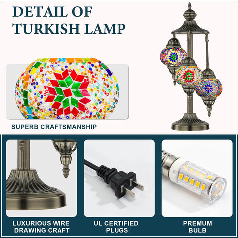 Marrakech table lamp placed on a bedside table for cozy reading light